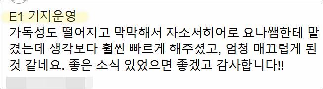  E1 채용, 자기소개서 쓰는법, 자소서 작성법
