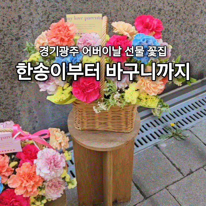  경기광주 어버이날 추천 플라워니에서 한송이부터 바구니까지