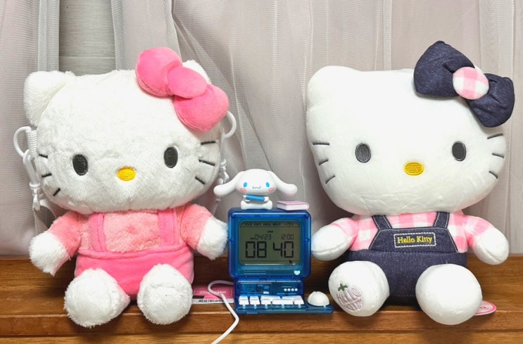  내돈내산 산리오 레트로 컴퓨터 시계|만원대 귀여운 시나모롤 디지털 시계|로이체 산리오 굿즈 귀여워..