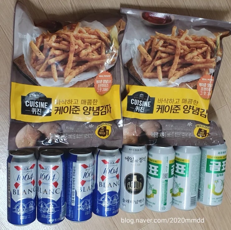 이마트에브리데이 퀴진 케이준 양념감자 1+1, 맥주3종 (블랑,곰표,에일의정석)