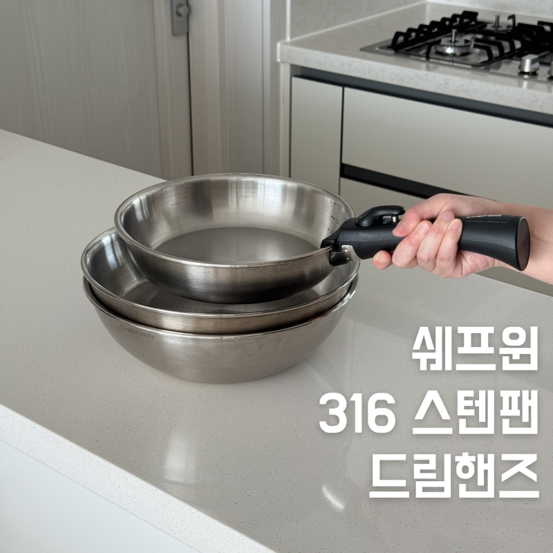316 스텐후라이팬 추천 쉐프윈 드림핸즈 소테팬 스텐웍 패키지 후기