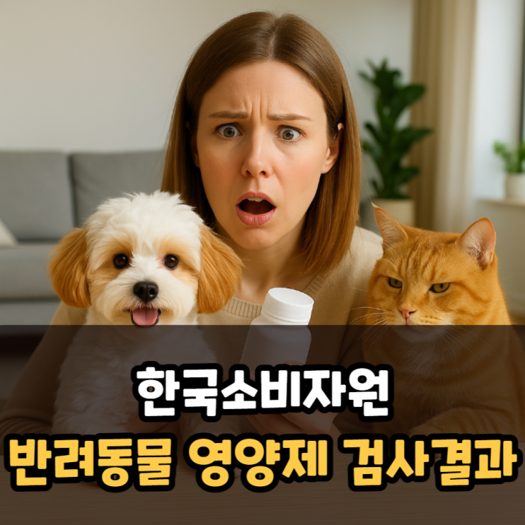  한국소비자원 강아지 고양이 반려동물 영양제 함량미달 제품 공개