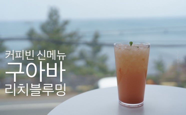  제주 애월 커피빈 그리고 봄에 어울리는 신메뉴 핑크 구아바 리치 블루밍