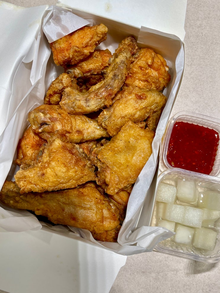  군산 산북동통닭에서 야식으로 치킨 포장 추천