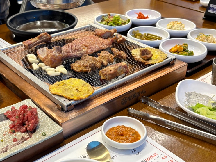  양주 맛집 만송동 가족모임 단체식사 하기 좋은 곳 - 만포갈비양주본점