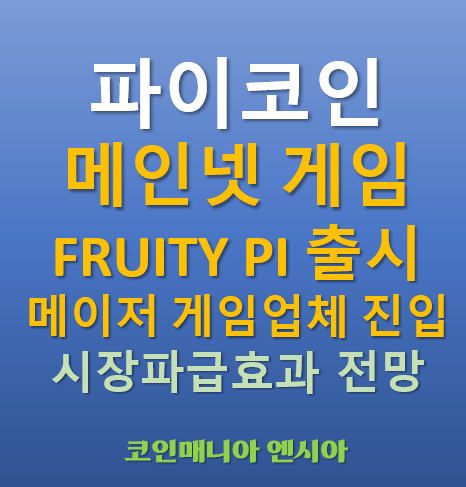  파이코인 메인넷 게임 Fruity Pi 출시 - 블록체인과 게임의 융합. 시장 파급 효과와 전망