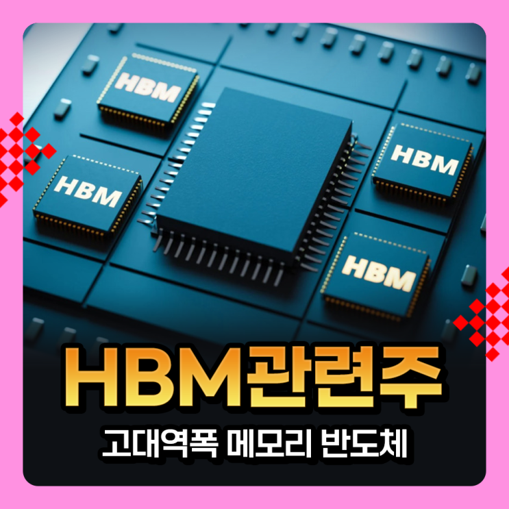  HBM관련주, 고대역폭 메모리 반도체 관련주(SK하이닉스 어닝서프라이즈/ 이재명 테마주)