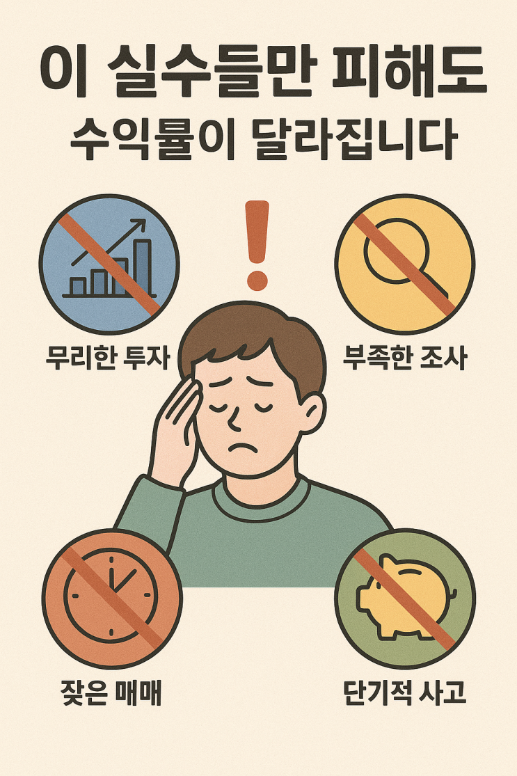  <재테크> 주식 투자에서 흔히 하는 실수 20가지