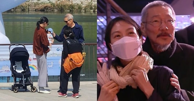 <b>김민희</b><b>홍상수</b> 신생아 안고 공원 가족 나들이…<b>홍상수</b>, 처음... 