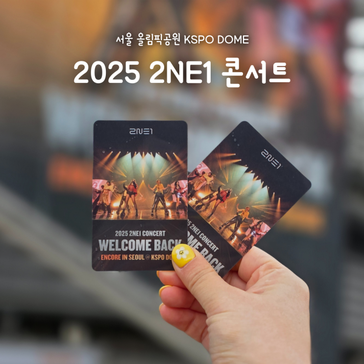  2025 2NE1 앵콜콘서트 후기, 올림픽공원 체조경기장 KSPO DOME 1층 2구역 10열 시야