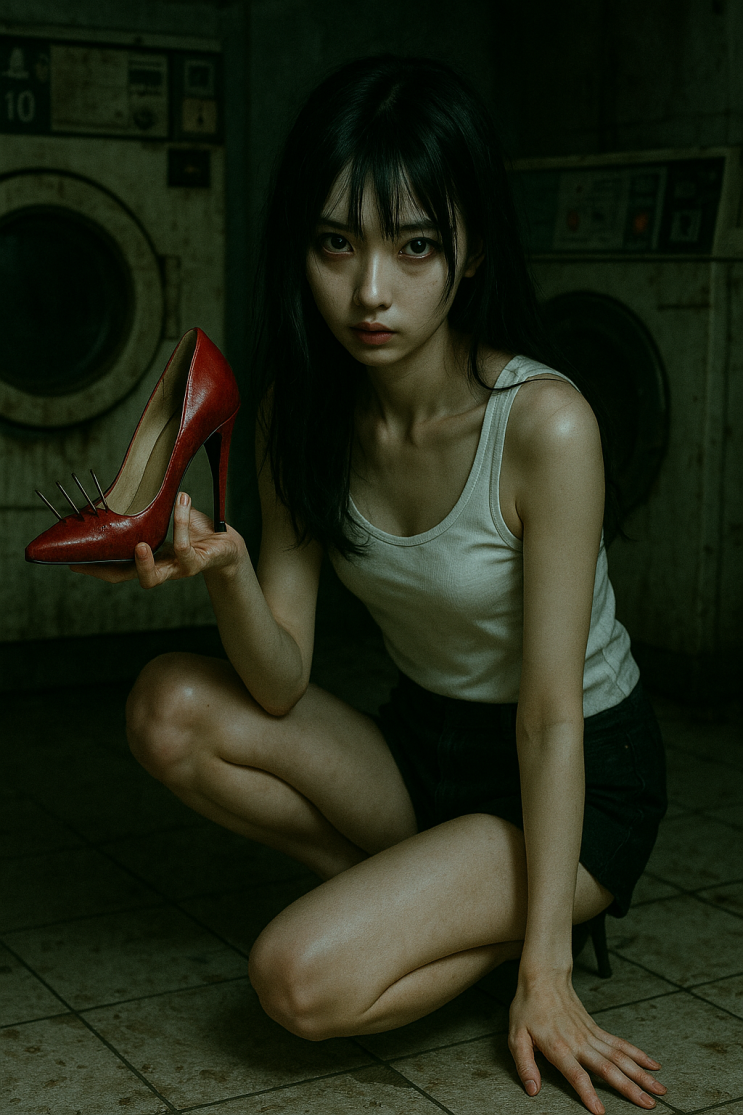  섬뜩한 하이힐 일러스트