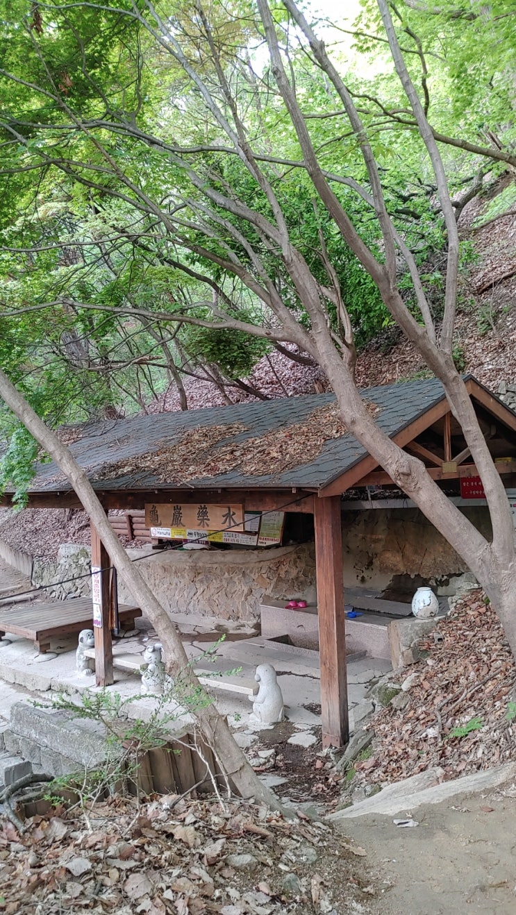 설봉산(구암약수)와 폭포 모습