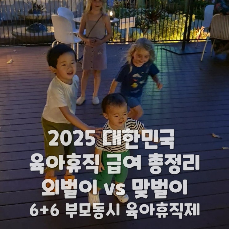 2025 대한민국 육아휴직 급여 총정리 외벌이 vs 맞벌이 다양한 케이이스별 급여정보정리 (ft. 6+6 부모동시 육아휴직제)