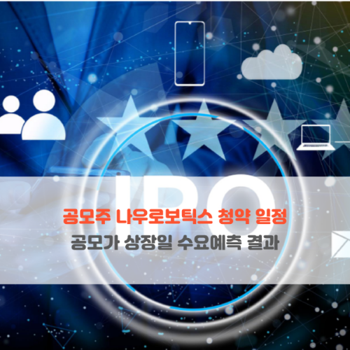  공모주 나우로보틱스 청약 일정 상장일  공모가 수요예측 결과