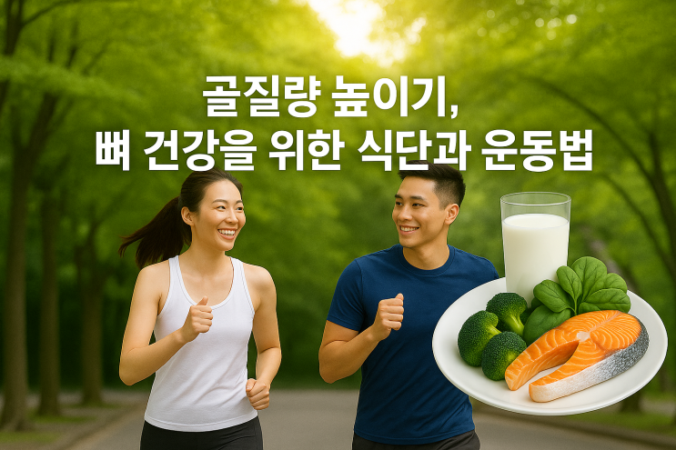 골질량 높이기, 뼈 건강을 위한 식단과 운동법 총정리