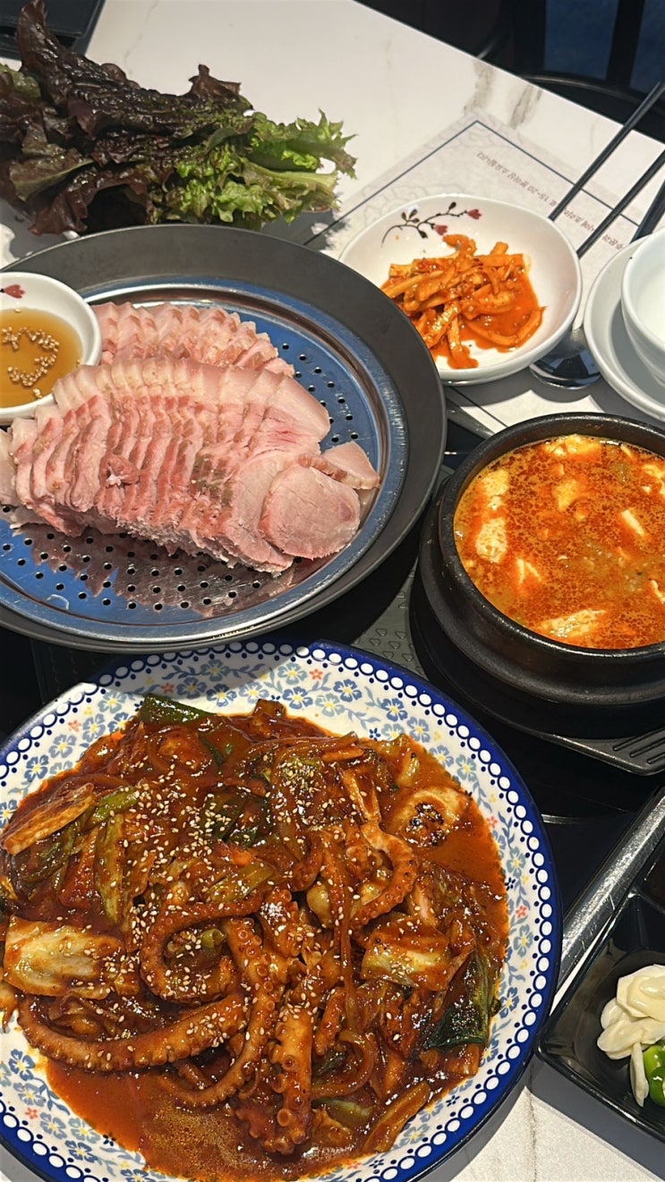  구미맛집_구미에서 블루리본도 인정한 인생 수육집 직화낙지볶음+수육 후기[외할머니가]
