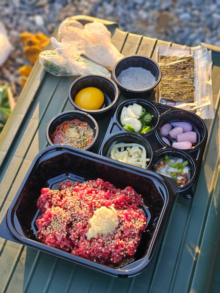  서종 맛집 육회전문점 포장하기 좋은 캠핑음식 추천