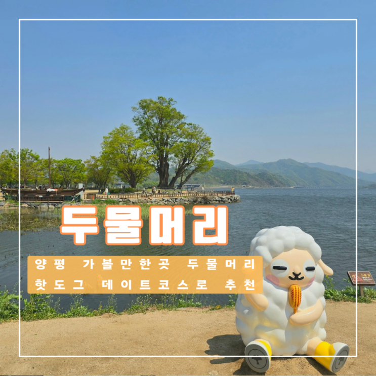  양평 두물머리 주차 실망스러운 서부해당화 핫도그