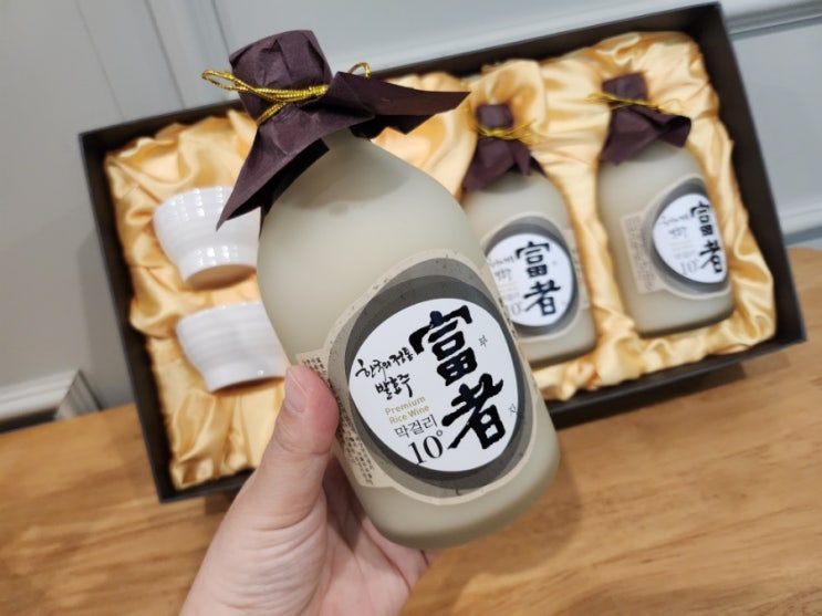  배혜정도가 부자 막걸리 10도 3병 375ml 전통주선물세트 감미료없는 깔끔한맛