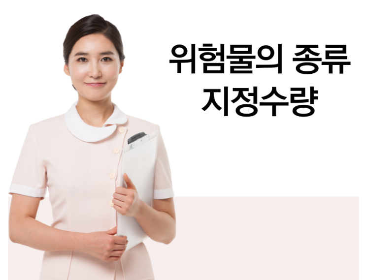 위험물의 종류와 지정수량