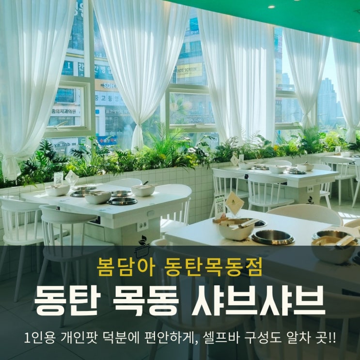  동탄 목동 샤브샤브 봄담아 평일런치 가성비 굿~