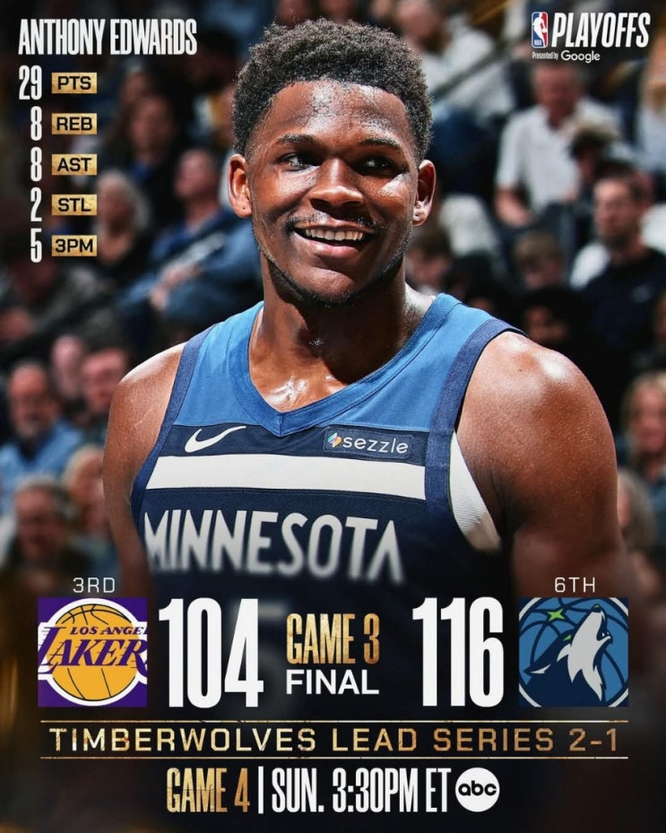 4월 26일 (TODAY NBA <b>플레이오프</b>) 올랜도, 밀워키, <b>미네소타</b>... 