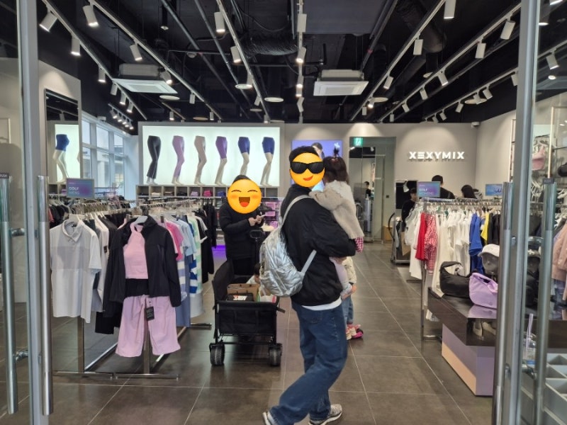 대구 이시아폴리스 롯데아울렛 젝시믹스 오프라인 매장 1+1 행사제품