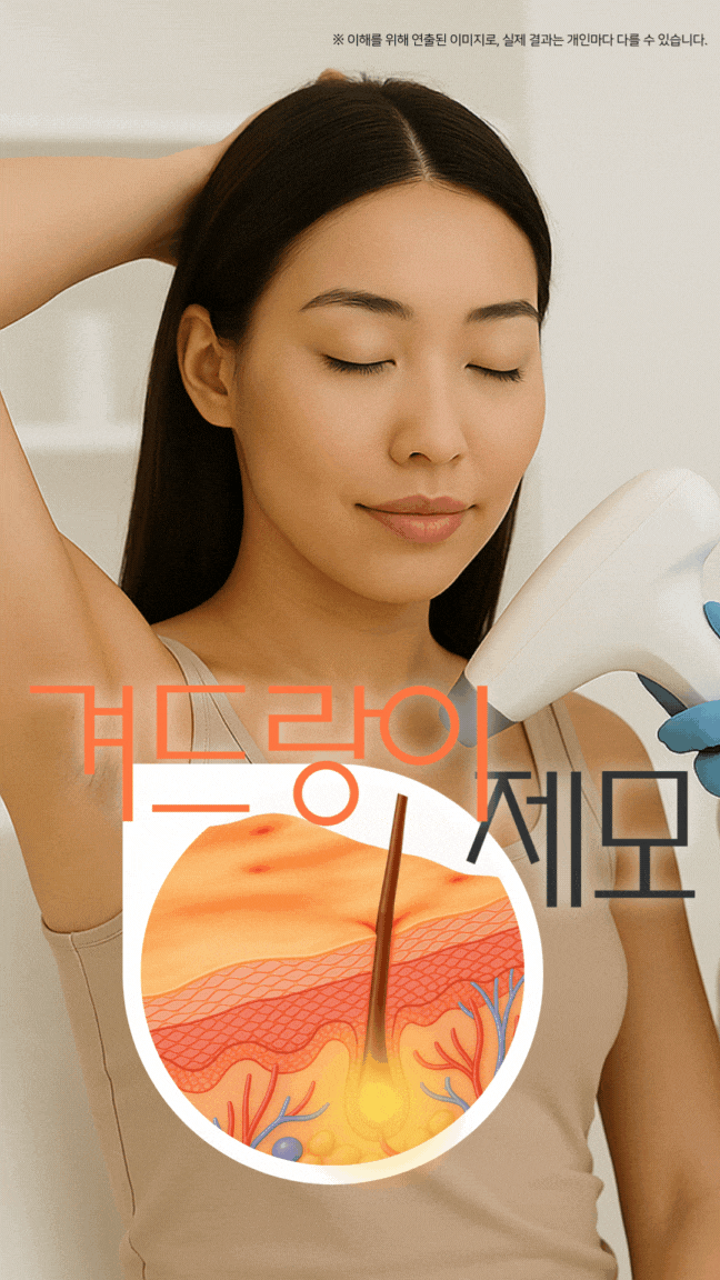  광주제모 더워지는 날씨 겨드랑이 털 개선 수완지구에서 선택한다면