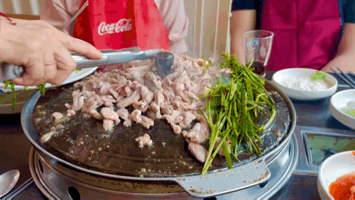  상동역 건강하게 맛있는 오리부추구이 맛집 <감골오리 상동>|마&와사비 조합이 독특, 싸먹는 오리구이로 어르신들이 좋아하는 메뉴|2-30대도 일단 먹으면 좋아할 맛