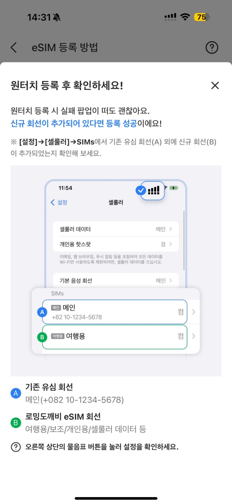해외여행 로밍도깨비 이심(esim) 추천 아이폰 셀룰러 여행용 설정하기 feat.왕초보도 쉽게 따라....