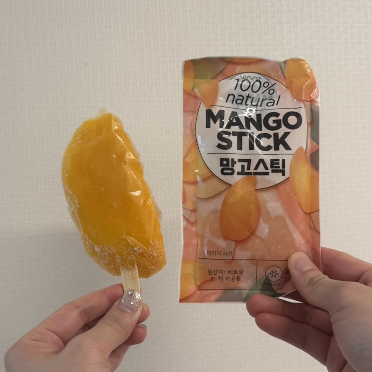  어린이 간식 아워밀 아이스 망고스틱 여름간식 제격