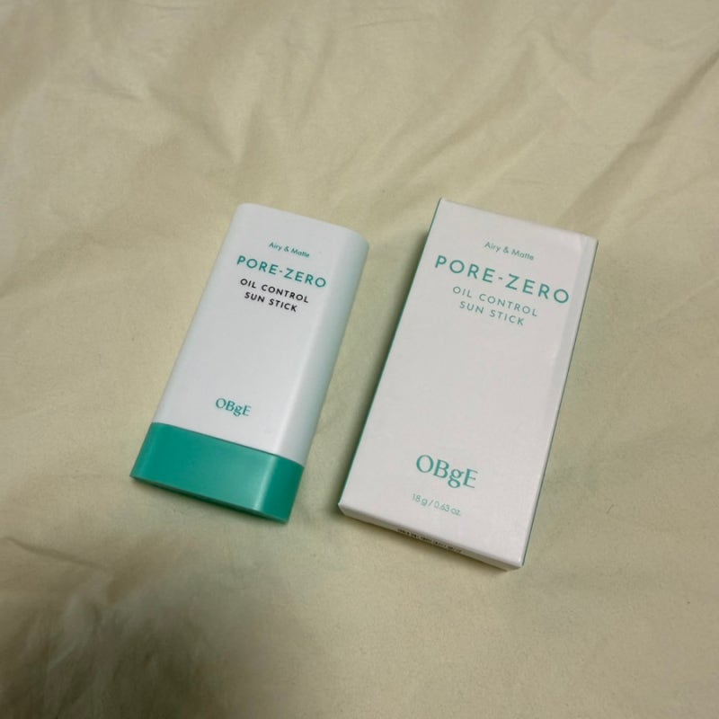 [오브제] 포어 제로 오일 컨트롤 선스틱 / 기름종이 선스틱 추천