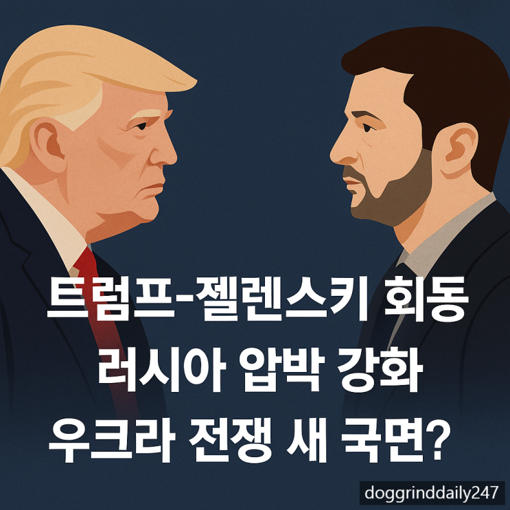 <b>트럼프</b>-<b>젤렌스키</b> 회동, 대러 <b>압박</b> 강화…우크라 전쟁 새 국면... 