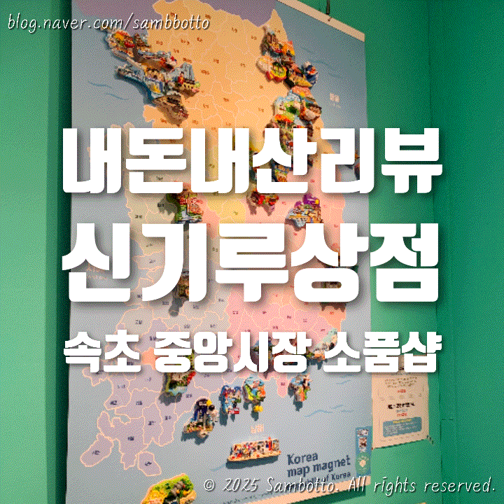  [내돈내산] 속초 중앙시장 소품샵, 신기루상점, 아기자기 감성 소품 가득한 곳
