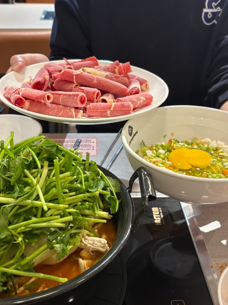  신림 맛집 등촌칼국수 신림점 얼큰 버섯전골 점심샤브샤브