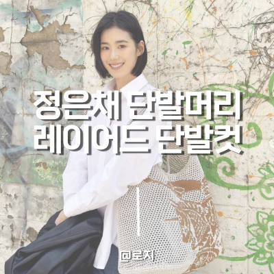  정은채 단발머리 무거운 레이어드 단발 컷 헤어스타일
