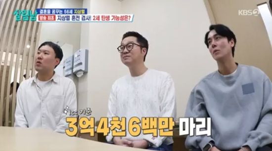 <b>지상렬</b>, 의외의 <b>정자왕</b> 등극 "3억 4천 6백만마리" (<b>살림남</b>)... 