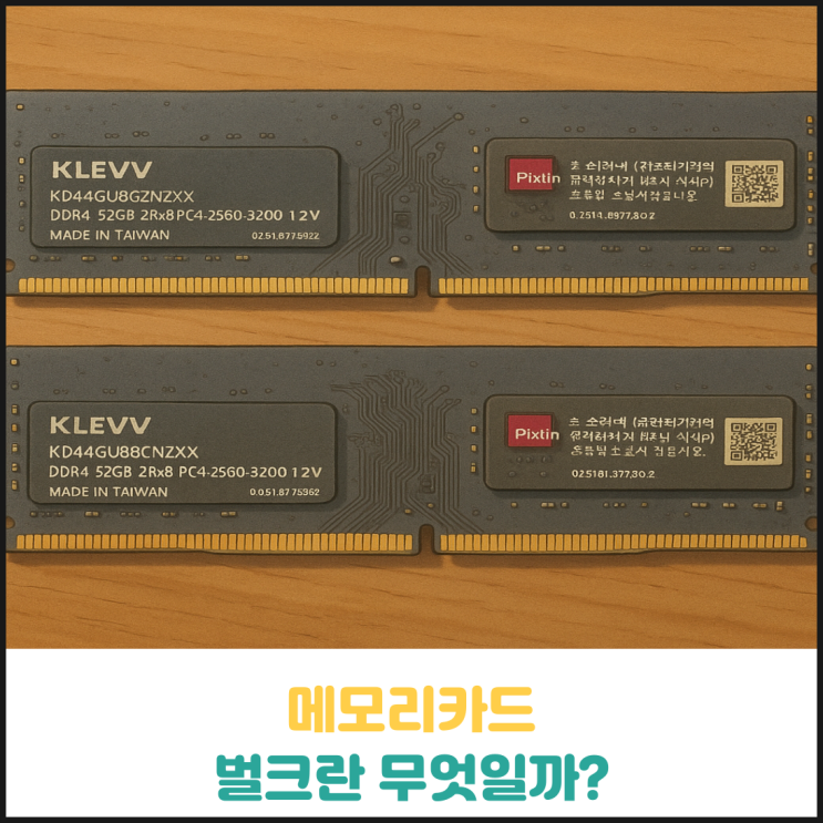 메모리카드 벌크의 뜻과 의미 메모리카드 벌크의 뜻과 의미