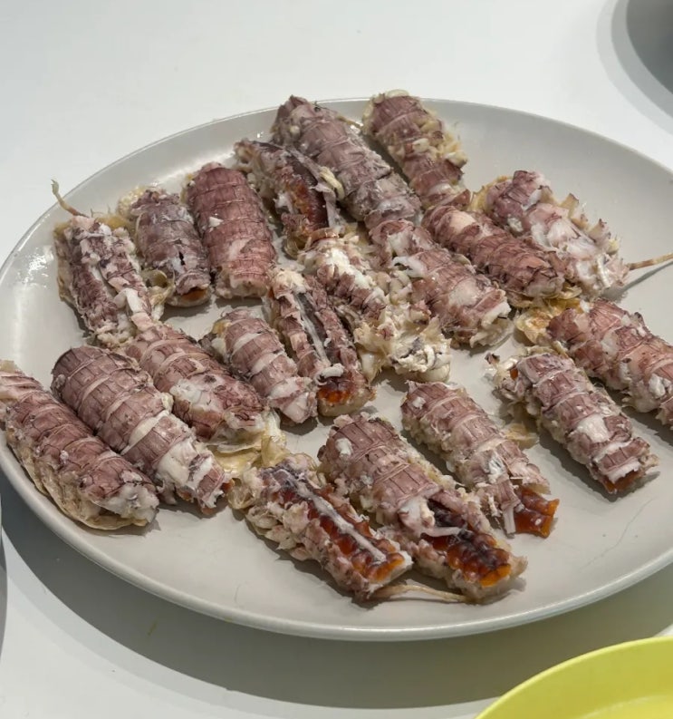  광명시장 | 쏙 갯가재 찌는법 손질법 먹는법  알배기 갯가재 맛 후기 및 시세