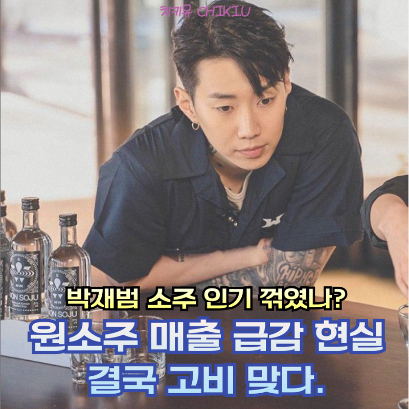 박재범 소주 인기 꺾였나? 원소주 매출 급감 현실