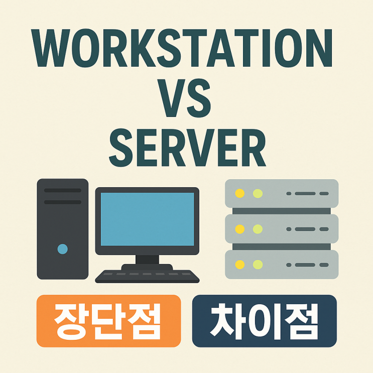  워크스테이션 VS 서버 차이점 장단점 정리