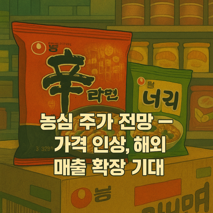 <b>농심</b> 주가 전망 - <b>가격 인상</b>, 해외 매출 확장 기대 (2025.3.16.)
