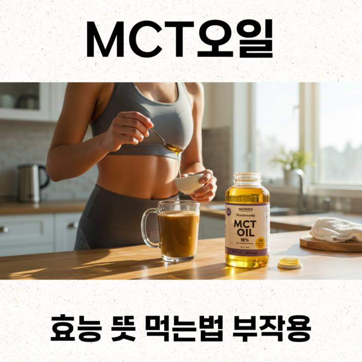  MCT오일효능 뜻 먹는법 부작용