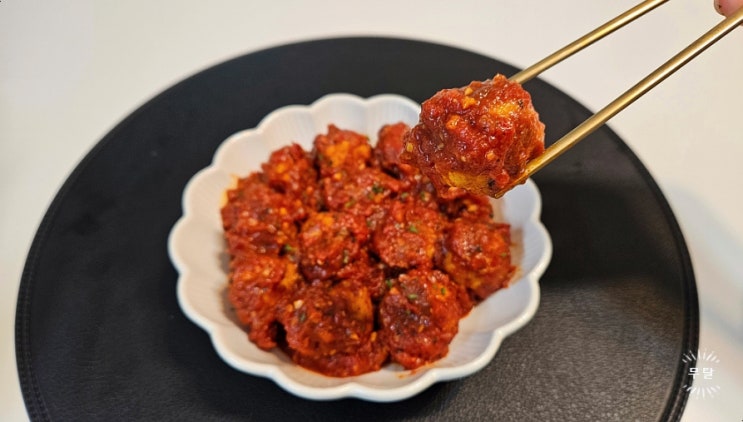  두부미트볼 토마토소스 조림 만들기 부드럽고 촉촉한 아이반찬 술안주 레시피