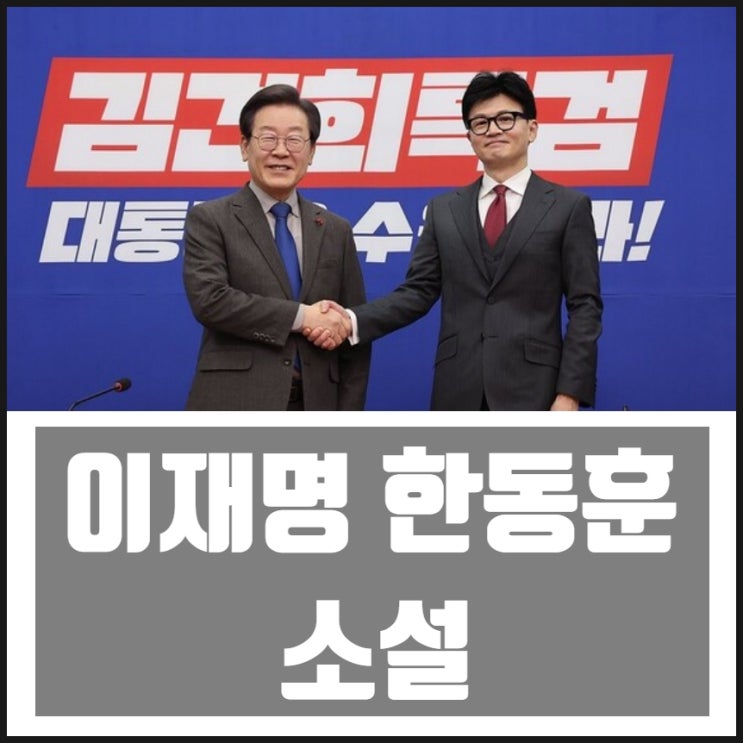 이재명 한동훈 소설 이재명 한동훈 소설