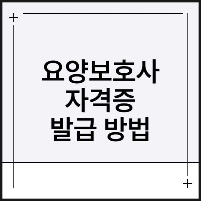 요양보호사 자격증 발급 방법 (발급기관, 재발급 절차)