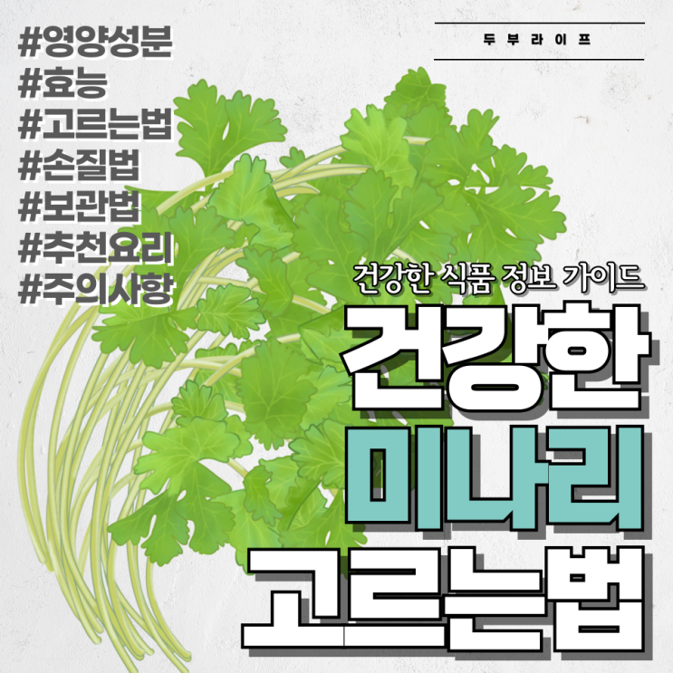 건강한 미나리 고르는 법 #영양성분#효능#고르는법#손질법#보관법#추천요리 #주의사항