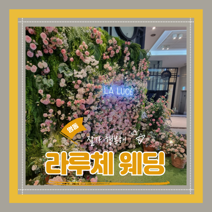  (명동웨딩베뉴) 뷔페가 맛있는 밝은웨딩베뉴 명동 라루체 리얼하객후기 + 뷔페후기