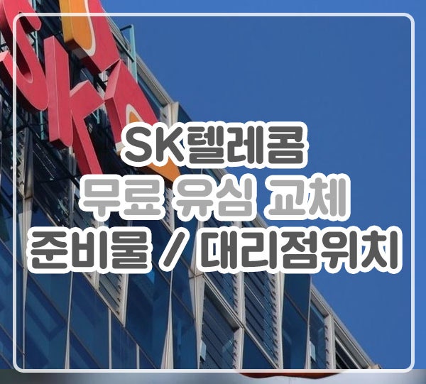 SKT 무료 유심 교체 방법 대리점 찾기 및 준비물 / 대리 수령