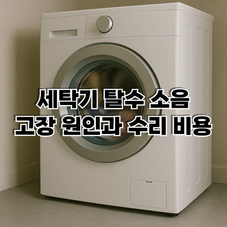  세탁기 탈수 소음, 고장 원인과 수리 비용 총정리